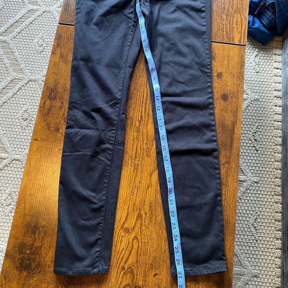 Madewell 9″ High-Rise Skinny Black Jeans Pants Size 25 Stretch Denim - Picture 3 of 7